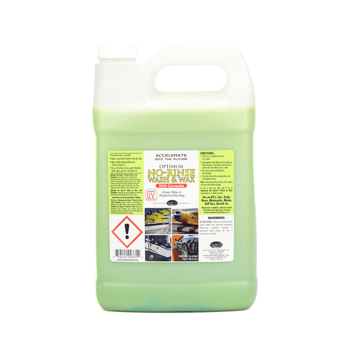 Optimum No Rinse Wash & Wax (ONR) - autoshampoo met wax