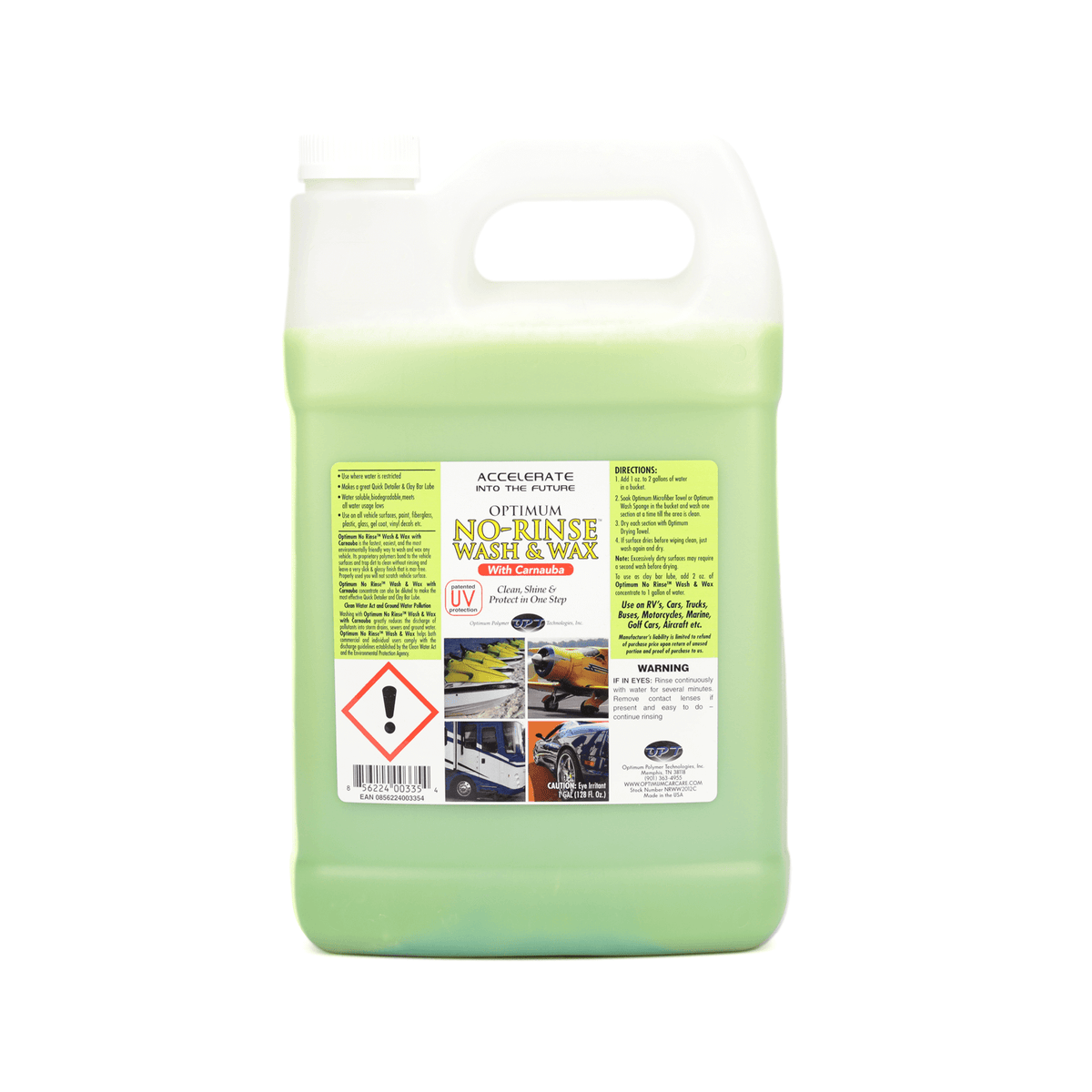 Optimum No Rinse Wash & Wax (ONR) - autoshampoo met wax